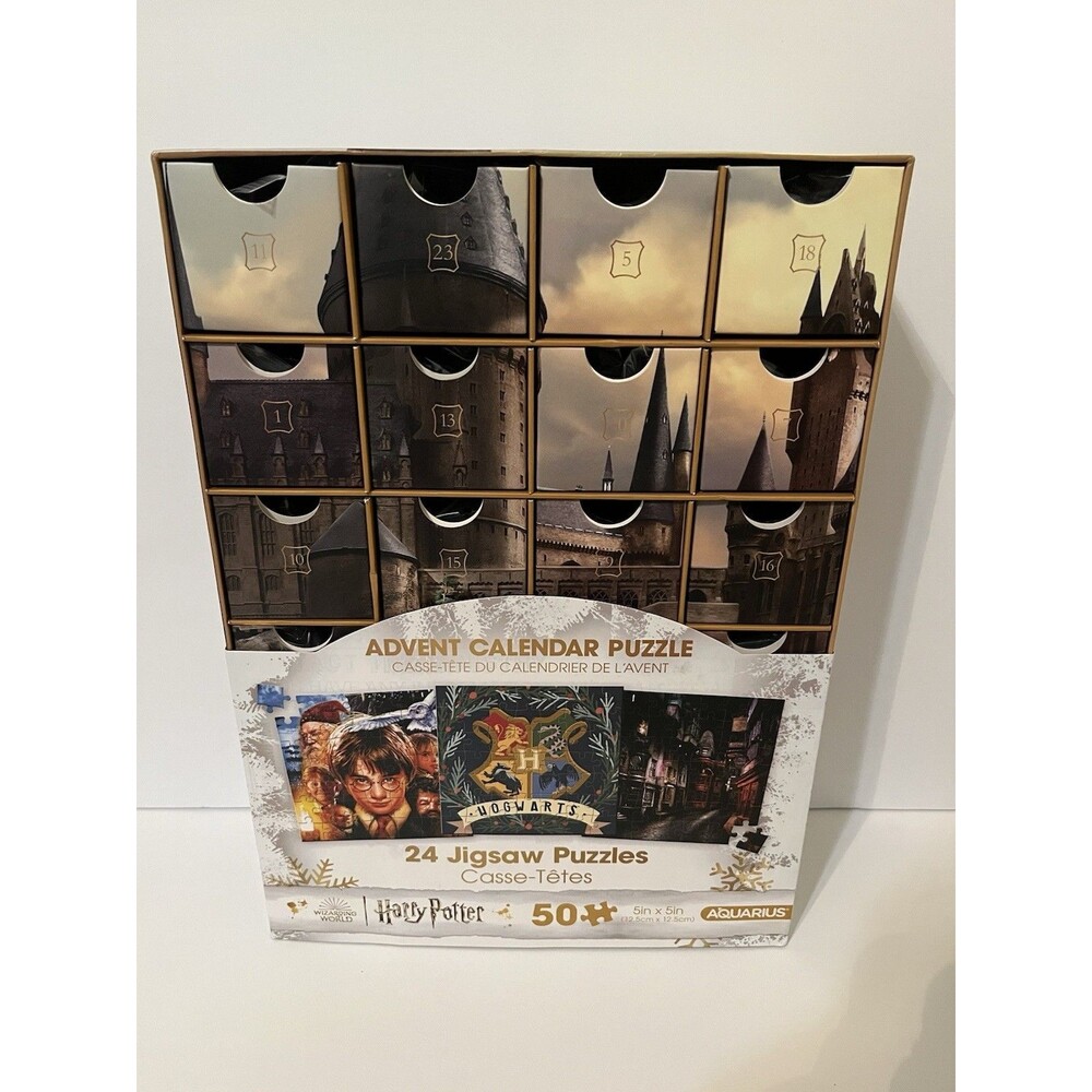 Harry Potter Advent Calendar Puzzle 24x50 Piece Jigsaw Puzzles Hogwarts Aquarius